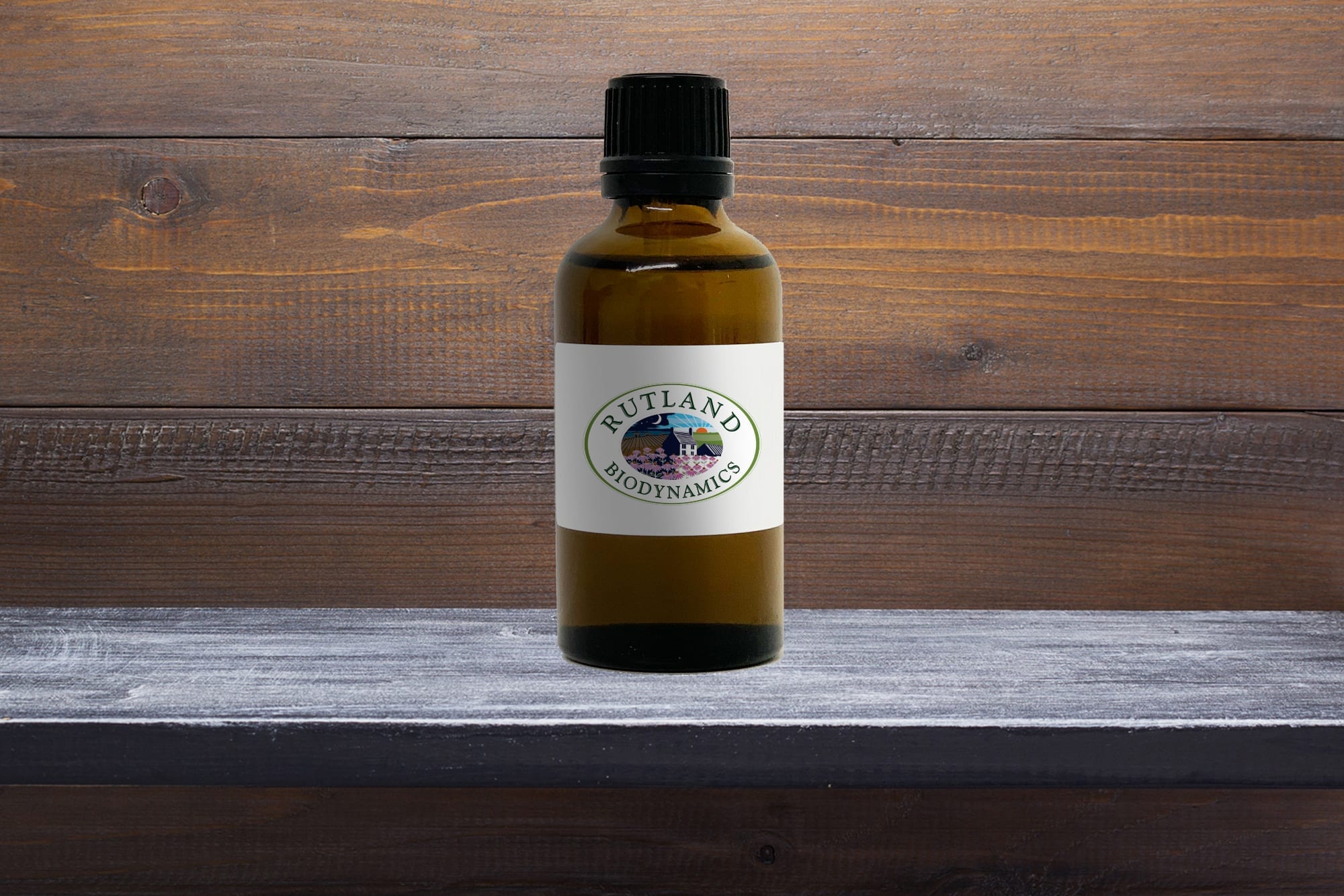 wooden shelf at wall background